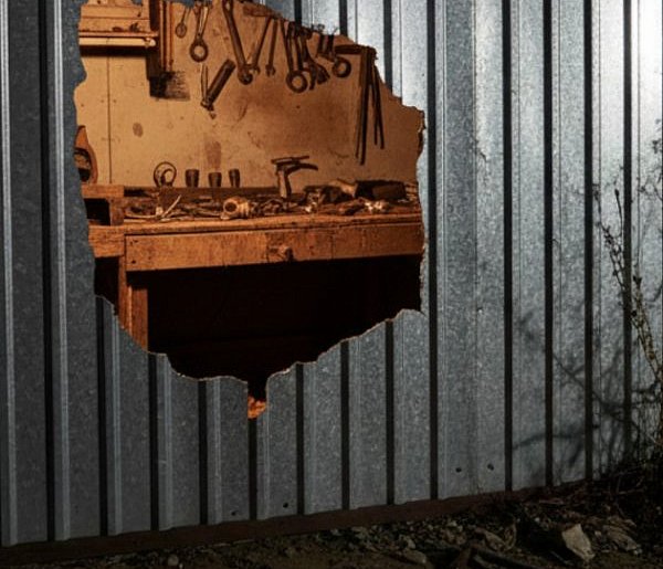 Wyciął blaszaną ścianę. Ukradł elektronarzędzia i...-103740