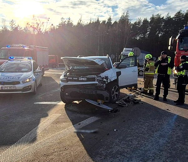 Zderzenie na obwodnicy Mielca. Były utrudnienia