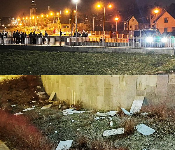 Młodzież imprezuje na Bulwarach. Są zniszczenia