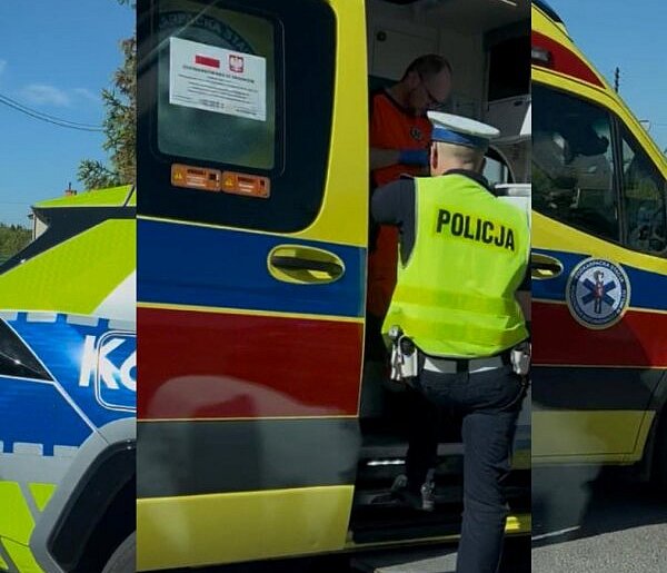 Potrącenie na skrzyżowaniu w Mielcu. Kierujący hulajnogą trafił do szpitala