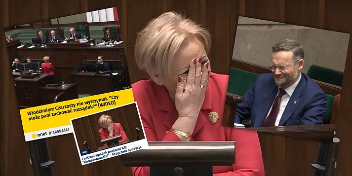 Gorąco w Sejmie z udziałem Krystyny Skowrońskiej. Było o pudelku [WIDEO]