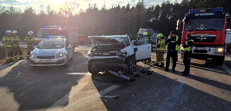 Zderzenie na obwodnicy Mielca. Były utrudnienia