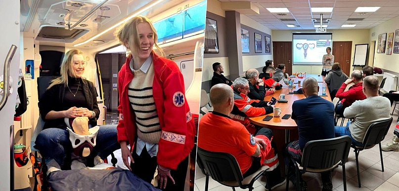 Poród potrafi zaskoczyć... nawet ratowników