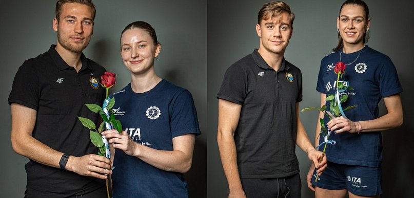 Siatkarki i piłkarze Stali Mielec wzajemnie promują swoje mecze