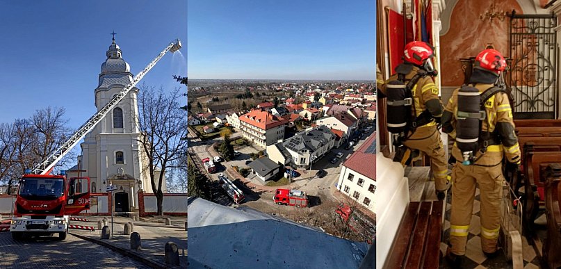 Pożar na chórze bazyliki? Znamy szczegóły ćwiczeń