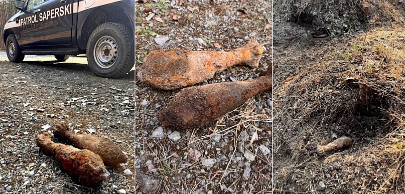 Znaleźli granaty moździerzowe. Saperzy na miejscu