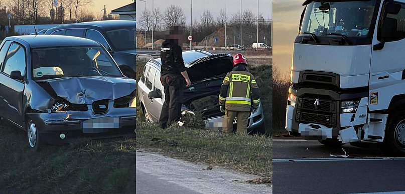 Zderzenie pięciu pojazdów na obwodnicy! Sprawca pijany!