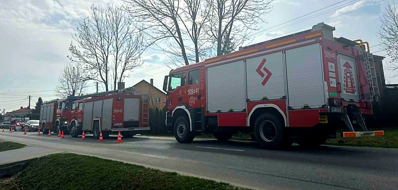 Wybuch pieca w Woli Mieleckiej. Służby na miejscu