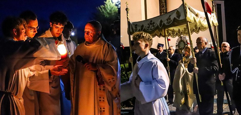 Wigilia Paschalna w parafii Ducha Świętego w Mielcu [FOTO, WIDEO]