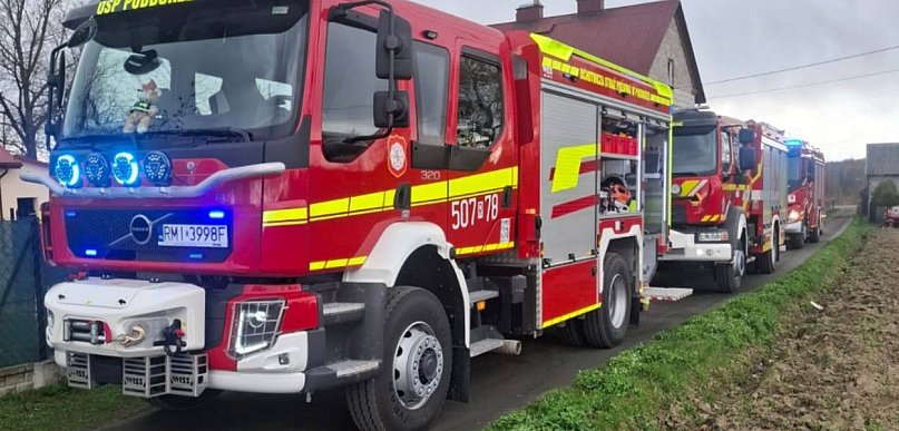 Pożar w Lany Poniedziałek. Strażacy w akcji