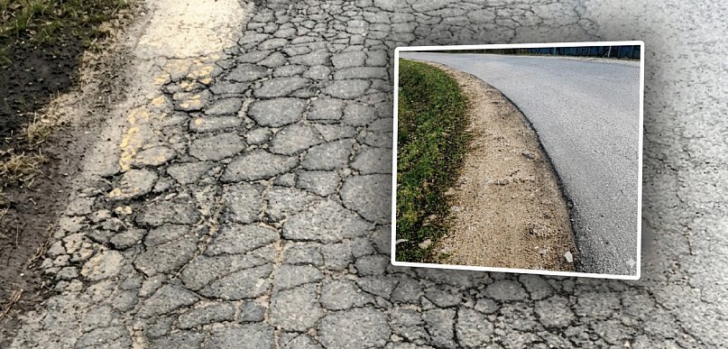 Interwencja ws. drogi. „Brak chodnika, wyjątkowo wąsko”
