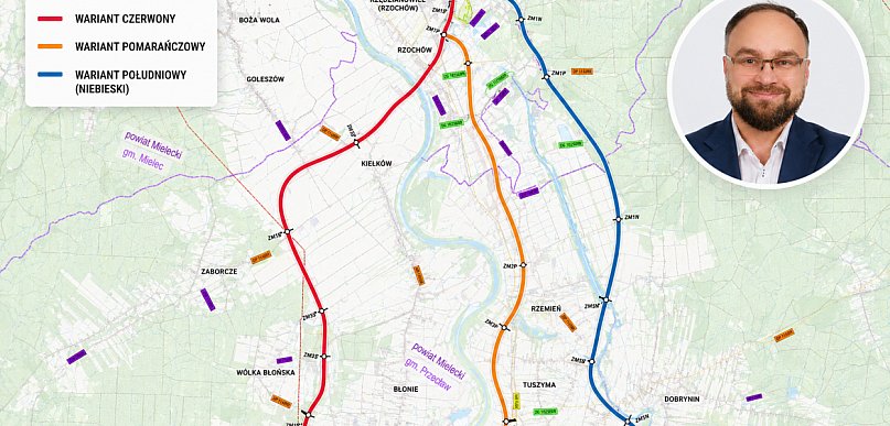 Nowa droga Mielec–Dębica. Radny wskazuje preferowany wariant