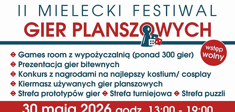 II Mielecki Festiwal Gier Planszowych już 30 maja