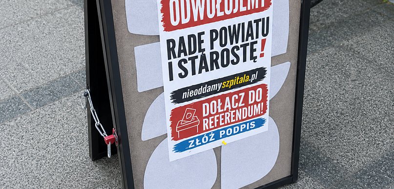 Referendum czy szpital? Mieszkańcy pytają, pod czym naprawdę składają podpisy