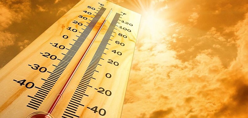 Temperatura maksymalna w dzień 27.06 (sobota) od 33°C do 35°C
