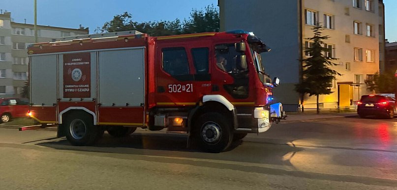 Alarm tlenku węgla w jednym z mieszkań przy ul. Drzewieckiego