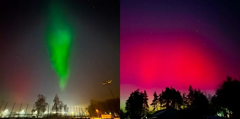 Niesamowity spektakl na niebie nad Mielcem! Zorza polarna! [FOTO] - 104710