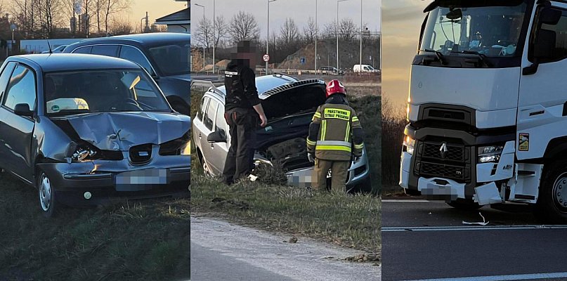 Wypadek na obwodnicy! W sumie pięć pojazdów! Droga zablokowana!