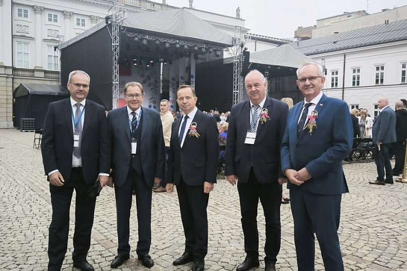 Fryderyk Kapinos na Dożynkach Prezydenckich w Warszawie