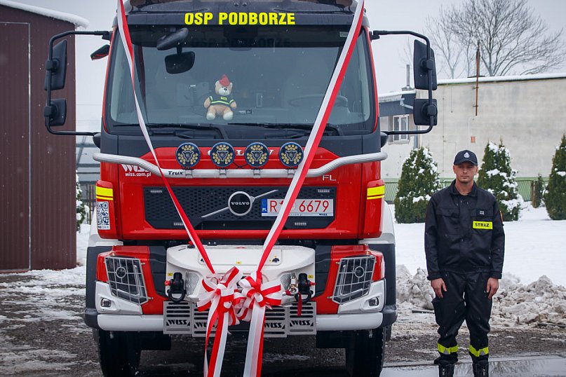 Powitanie wozu w OSP Podborze