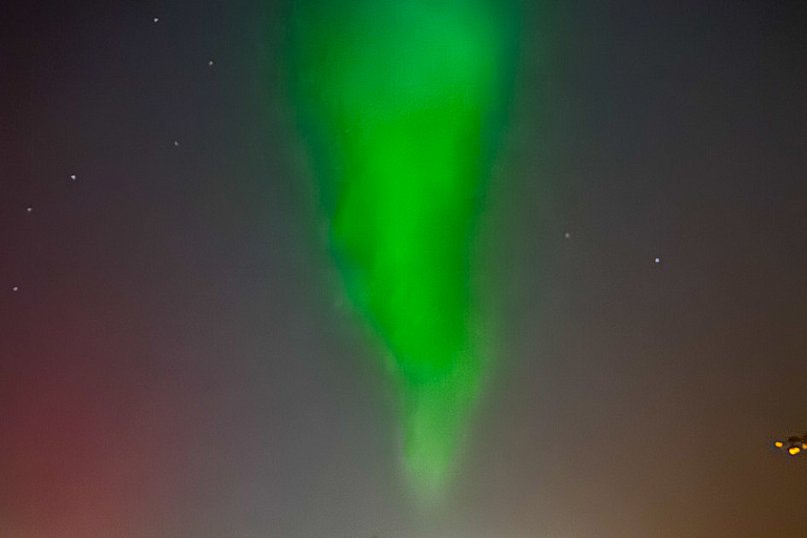 Zorza polarna nad Mielcem
