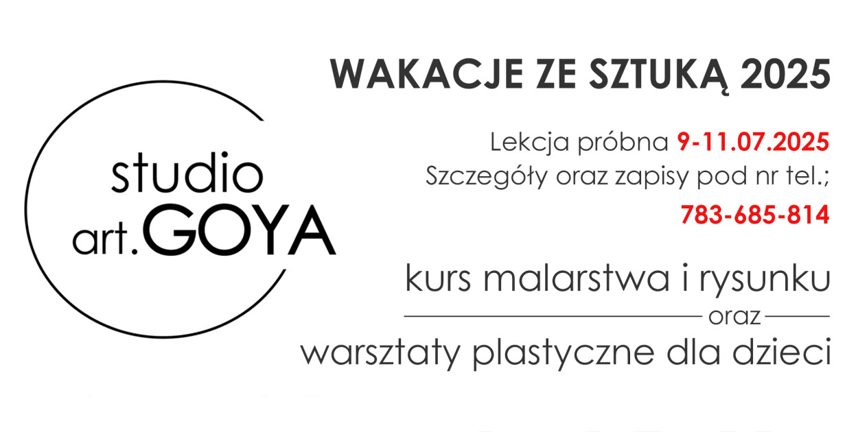Wakacyjny kurs malarstwa i rysunku / warsztaty plastyczne dla dzieci