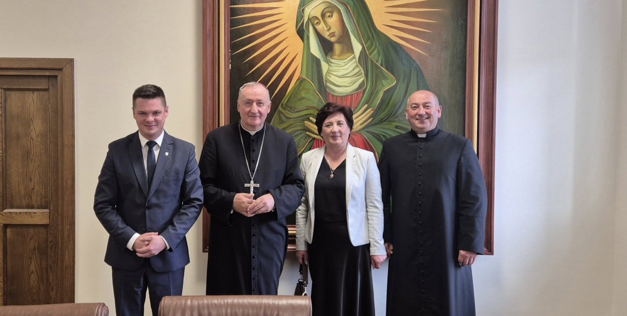 Delegacja gminy Wadowice Górne w Diecezji Tarnowskiej.