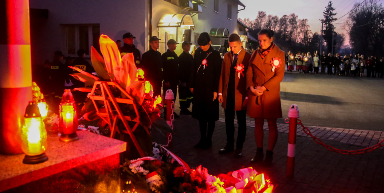 11 listopada 2021 r., Wierzchowiny, gmina Wadowice Górne. Fot. Kacper Strykowski / hej.mielec.pl