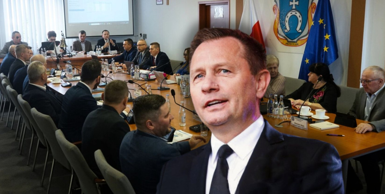 Maciej Jemioło, burmistrz Przecławia.