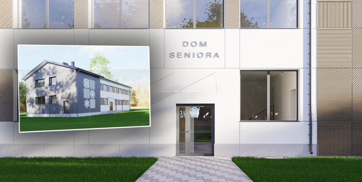 Wizualizacja Domu Seniora w Zabrniu.