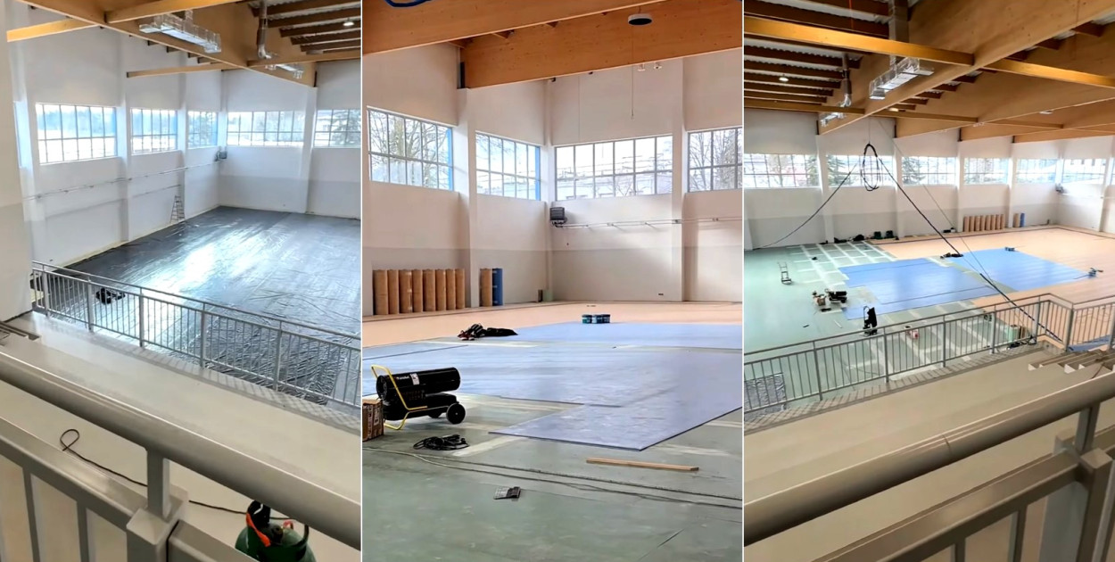 Budowa hali przy II LO na finiszu. Trwają prace wewnątrz