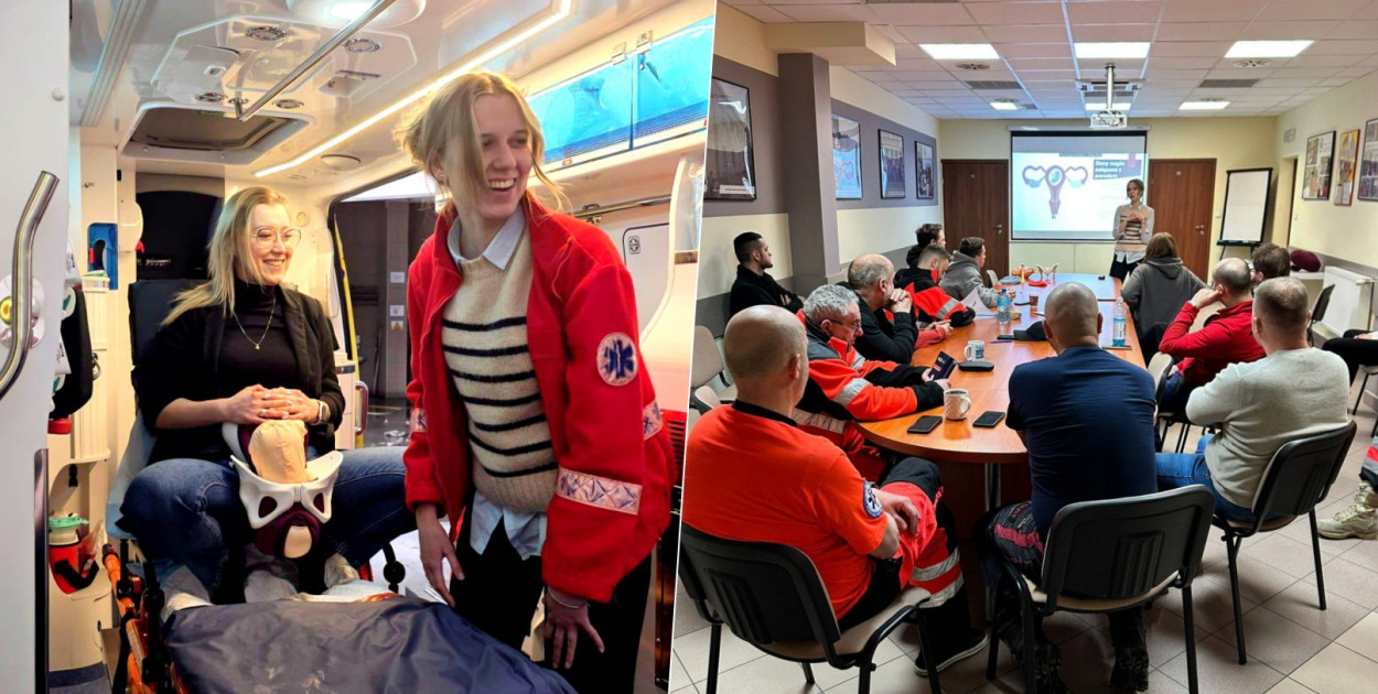 Poród potrafi zaskoczyć... nawet ratowników