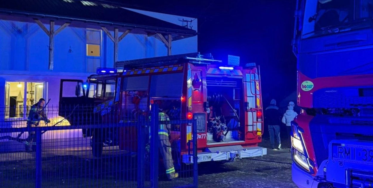 Pożar w Janowcu. Akcja lokalnych strażaków