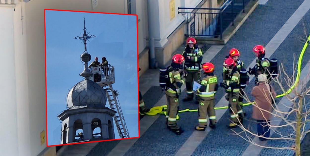 Strażacy w Bazylice na mieleckiej Starówce