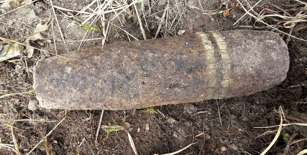 Znalazła duży niewybuch. Interwencja pirotechników