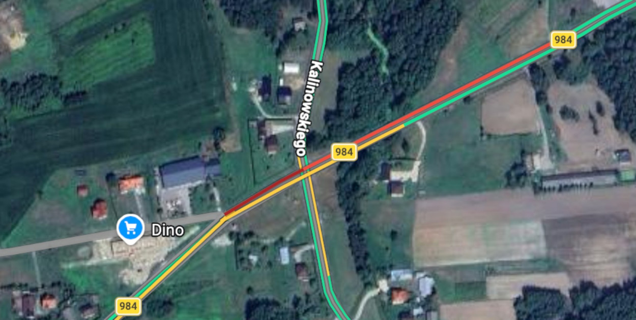 Skrzyżowanie Dulcza - Żarówka: bus rowie, utrudnienia