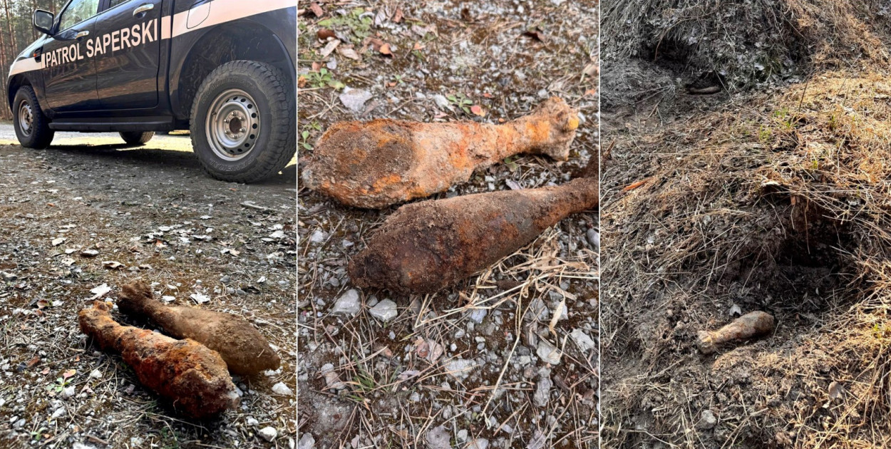Znaleźli granaty moździerzowe. Saperzy na miejscu
