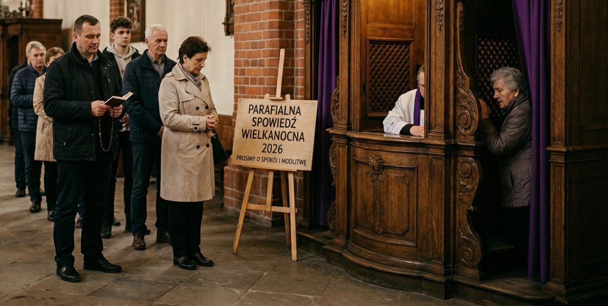 Harmonogram spowiedzi wielkanocnej w Mielcu (Wielkanoc 2026)