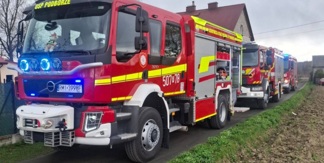 Pożar w Lany Poniedziałek. Strażacy w akcji