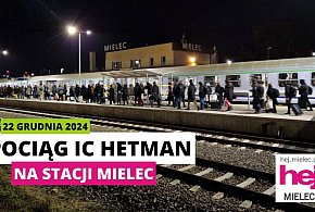 Pociąg PKP IC Hetman na stacji Mielec