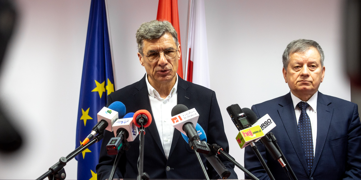 Zdzisław Nowakowski, dyrektor CKPiDN w Mielcu i Stanisław Lonczak, starosta powiatu mieleckiego. Fot. Kacper Strykowski / hej.mielec.pl