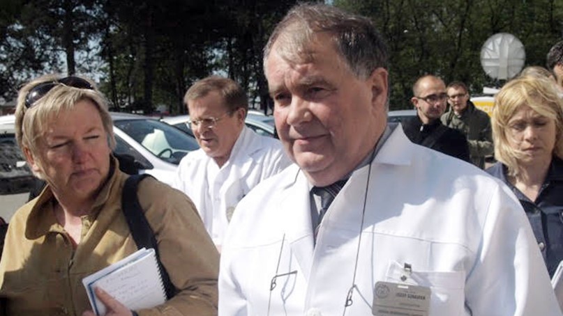 Ordynator Józef Sznajder. Zdjęcie archiwalne.