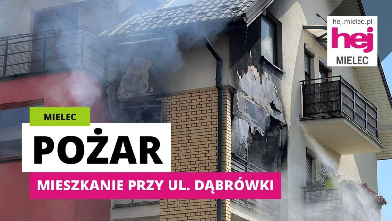 hej.mielec.pl TV: Pożar mieszkania! Czarny dym nad osiedlem!
